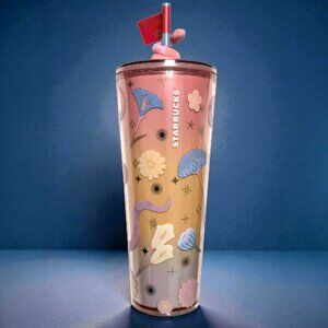 New Starbucks Cute Snake Tumbler Pastel 2025 Lunar New Year Cold Cup Mug 24oz